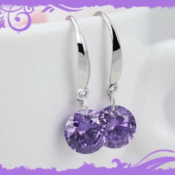 🌟Buyers Choice🌟 Bella Luce ® Diamond Simulant Sterling Silver Drop Earrings - Picture 2 of 10